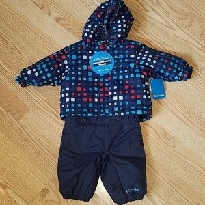 2 piece Columbia 3-6M snow suit/coat.